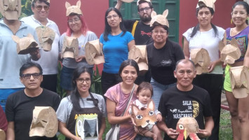 Taller de máscaras cartoneras para docentes