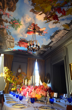 "Fresco¨" para el techo del comedor del Château Le Fresne, Vale del Loira , Francia