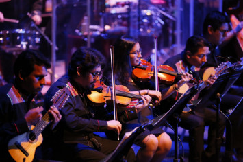 Violinista del Ensamble de Instrumentos Tradicionales del Perú