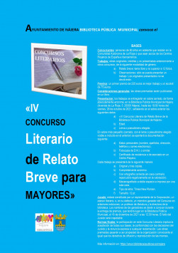 Creación Literaria: «IV Concurso Literario de Relato Breve para Mayores»