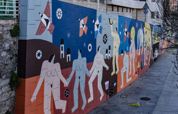 Mural Supervivientes de la violencia machista